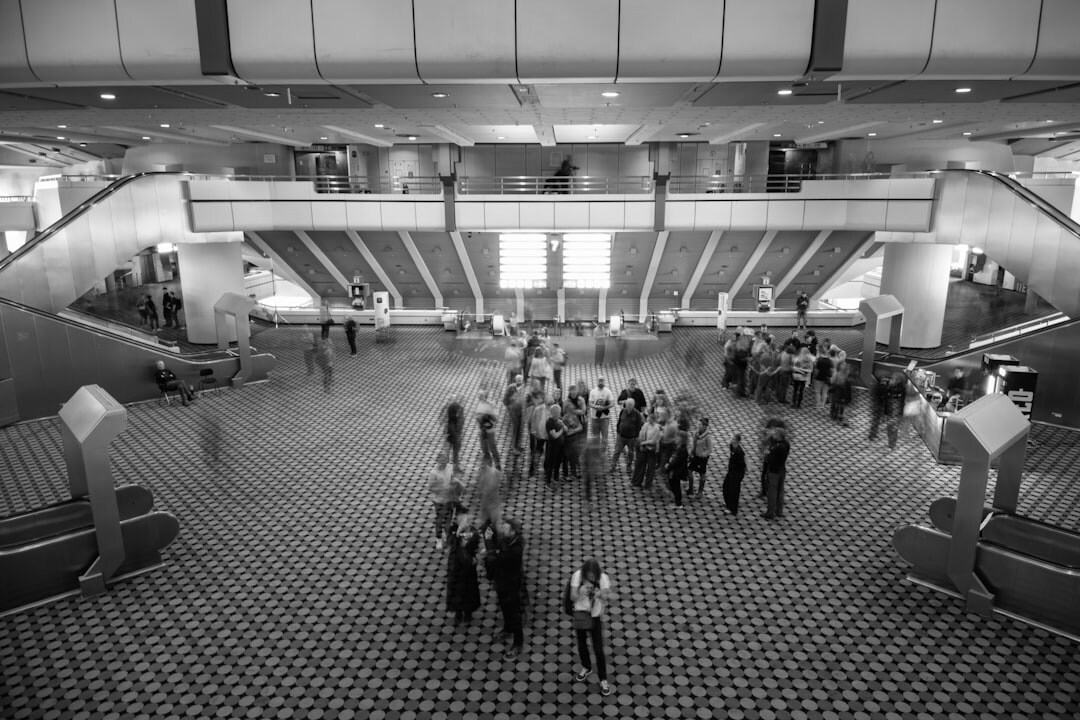 Large conference hall filled with professional attendees